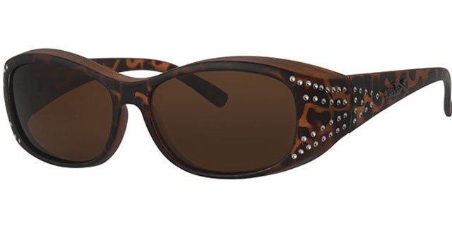Suncover Zonnebril Dames (Bruin gevlamd)