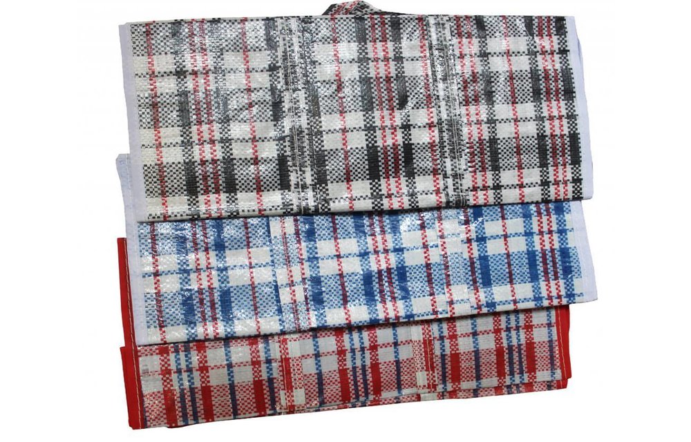 Geruite tas / Turkenzak Large 55 x 65 x 30 cm.