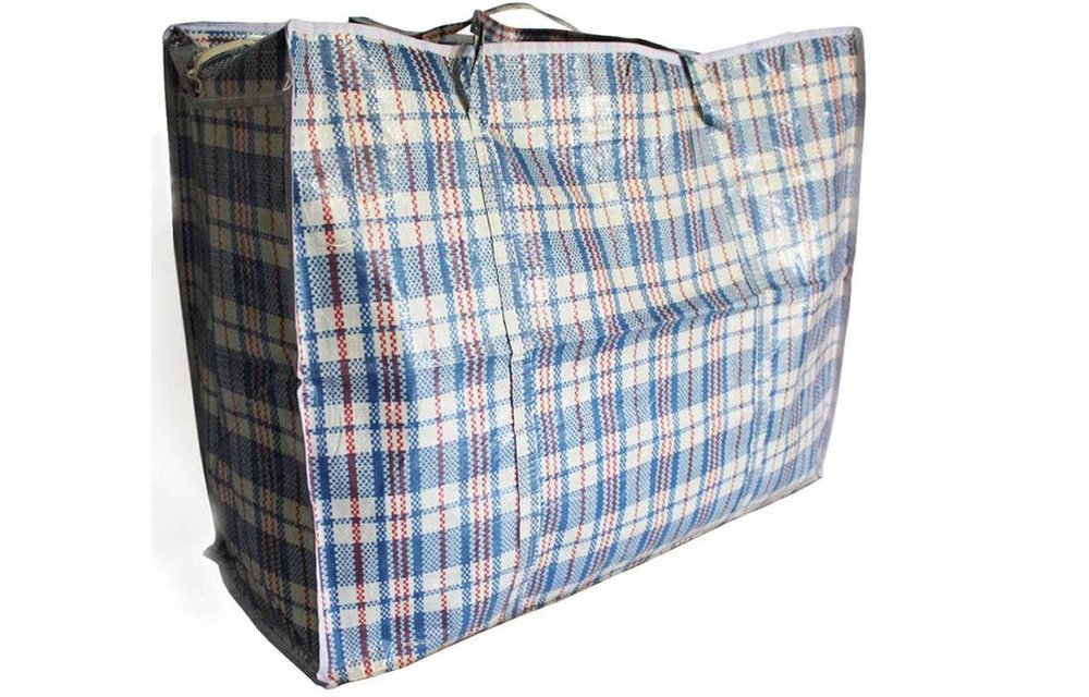 Geruite tas / Turkenzak Large 55 x 65 x 30 cm.