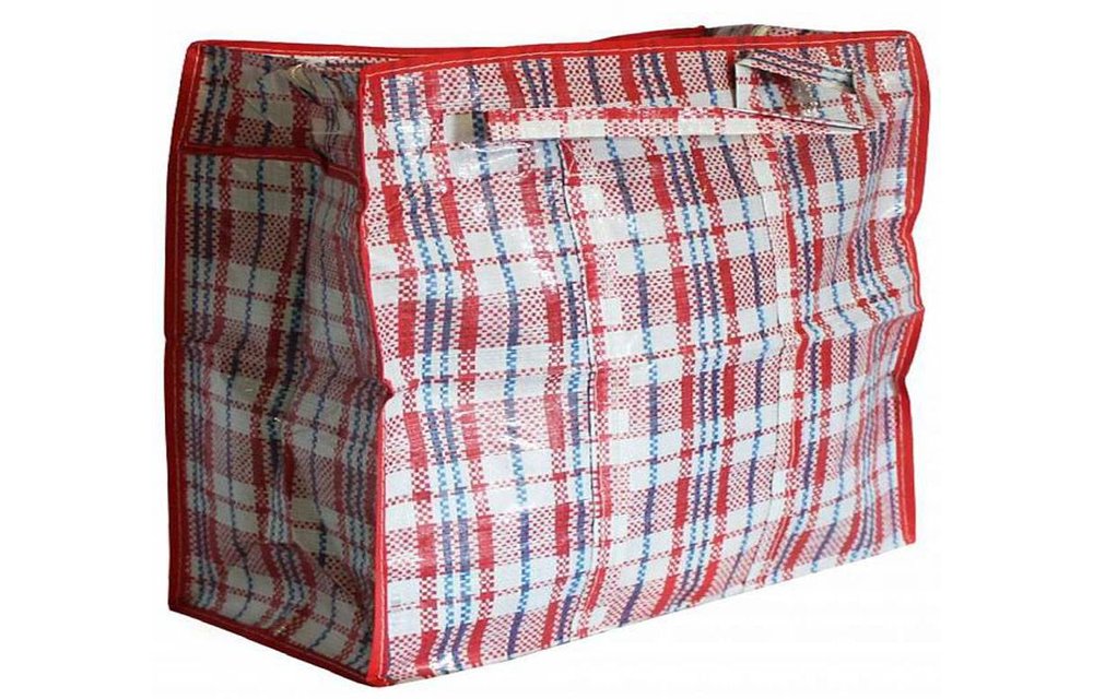 Geruite tas / Turkenzak Large 55 x 65 x 30 cm.