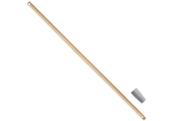 Borstelsteel 150 cm. Ø 23 mm. met schroefdraad