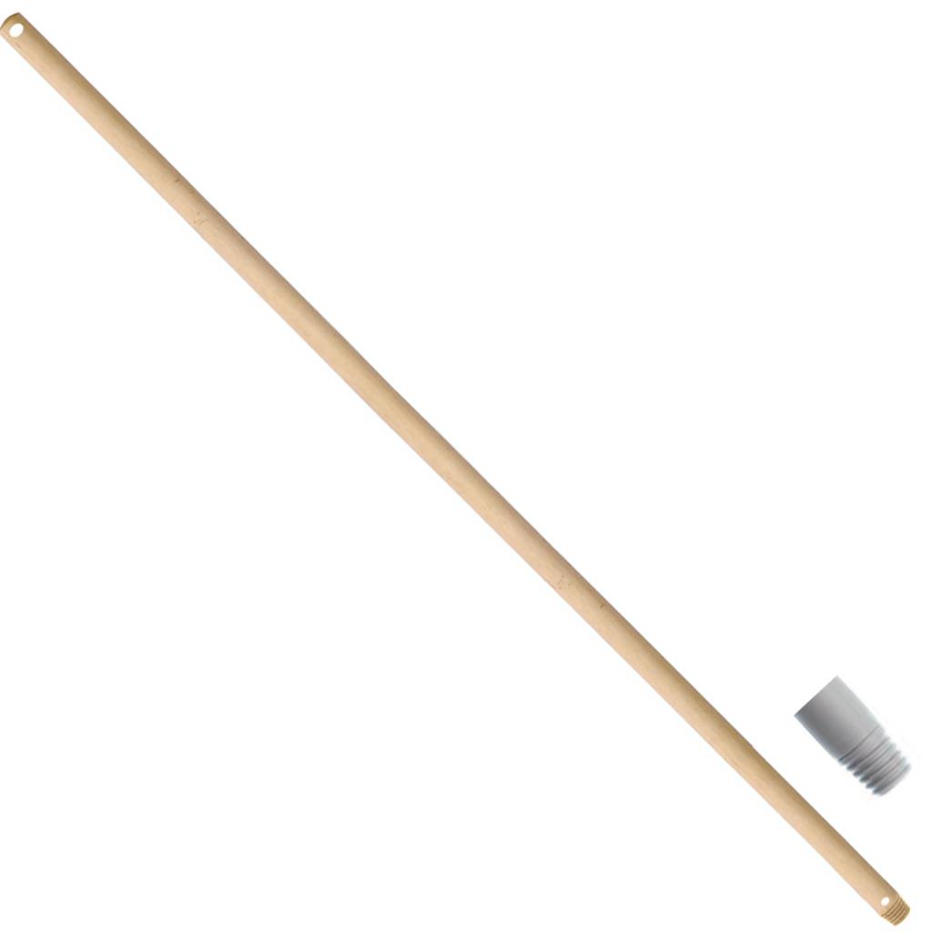 Borstelsteel 150 cm. Ø 23 mm. met schroefdraad It/dr