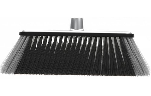 Zachte Vloer bezem met speciale 'X' cross borstelharen en telescoopsteel