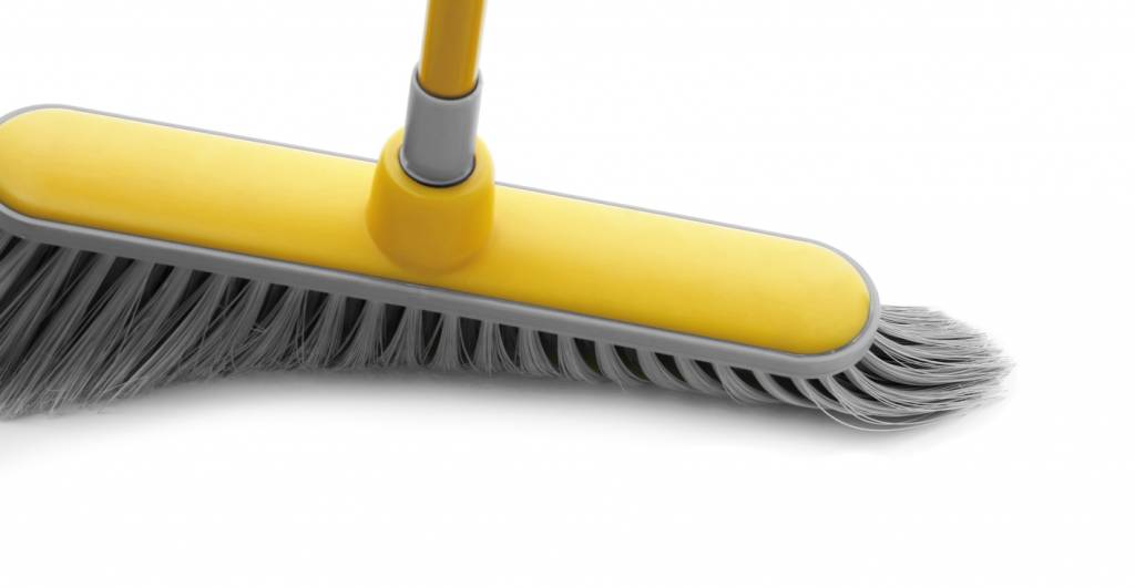 Zachte bezem met telescoopsteel Zachte bezem met telescoopsteel