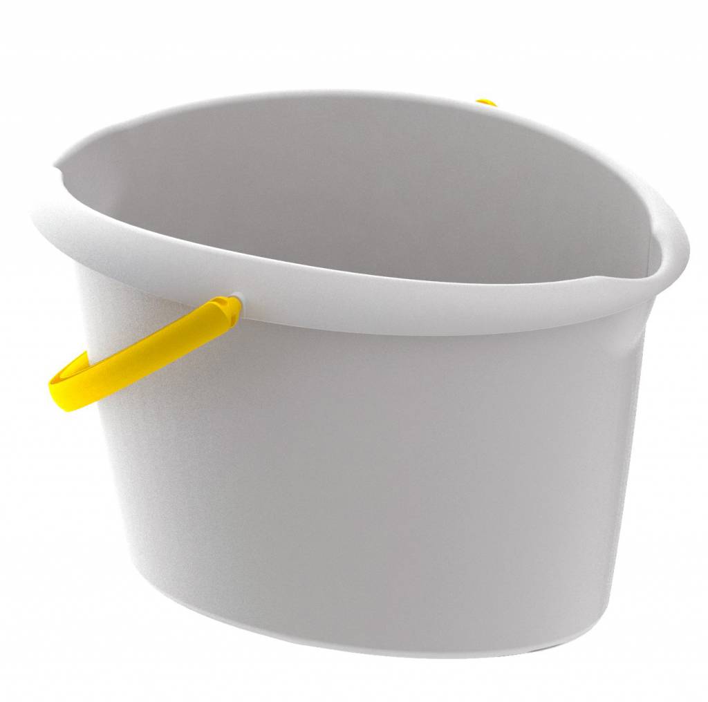 Emmer ovaal met schenktuit 12 L. Emmer ovaal met schenktuit 12 L.