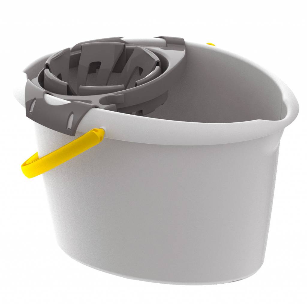 Emmer ovaal 12 L. met schenktuit en stevige winger Emmer ovaal 12 L. met schenktuit en stevige winger