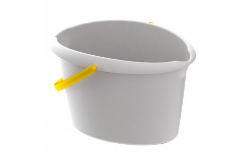 Emmer ovaal 12 L. met schenktuit en stevige winger Emmer ovaal 12 L. met schenktuit en stevige winger