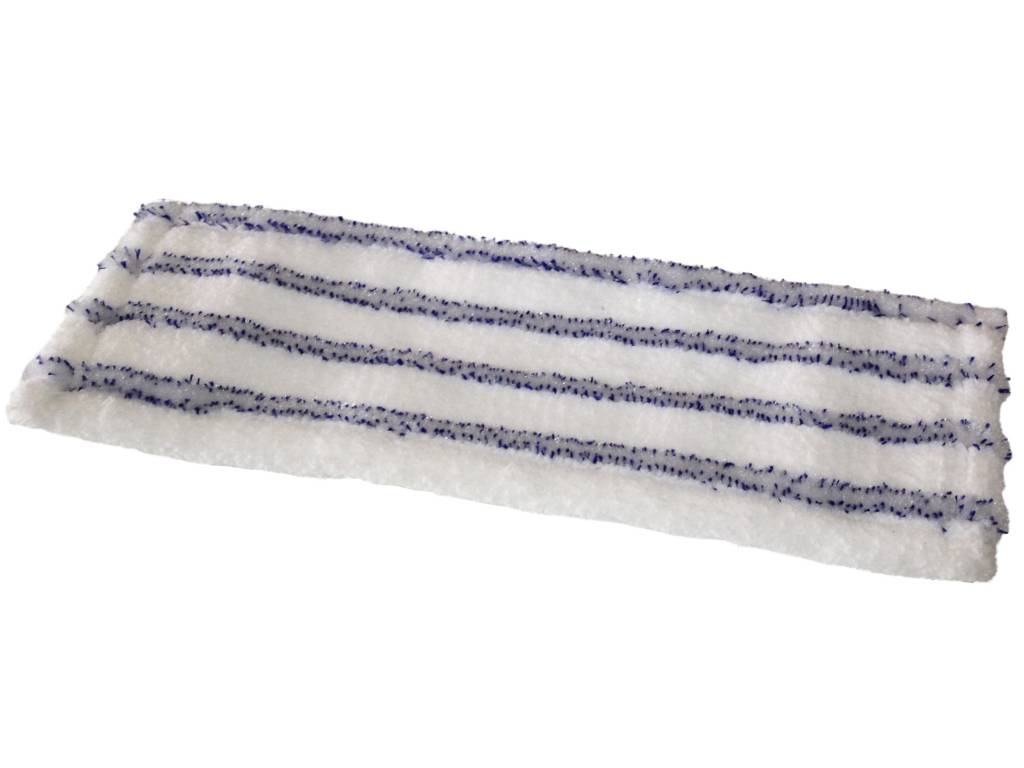 Vloermop doek Soft microfiber 45 cm. (Wit/blauw) Vloermop doek Soft microfiber 45 cm. (Wit/blauw)