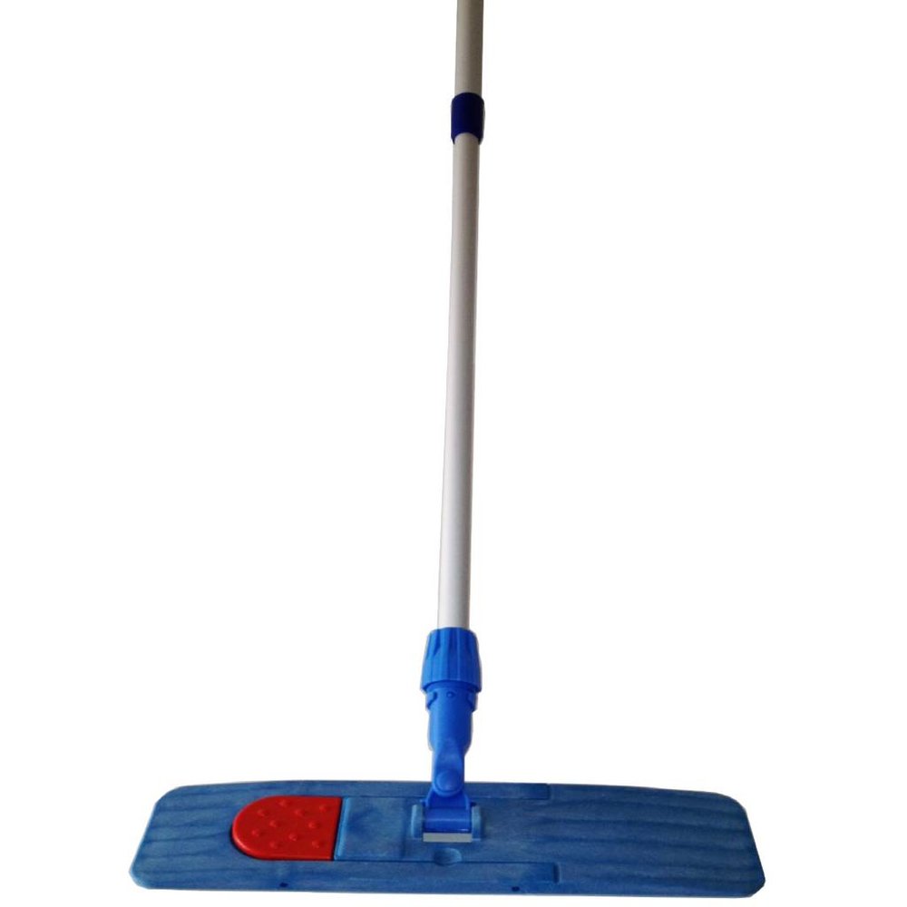 SONTY Profi Wischmopp 40 cm 2er Set – Bodenwischer mit Magnet Klapphalter, 40 cm Microfaser Wischbezug & verstellbarem Alu Moppstange | Wischmop für Gewerbe, Gastro, Haushalt & Hartböden