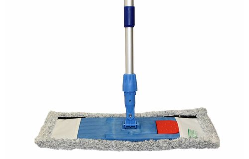 Bamboe Vloer mop 45 cm. "Soft" Grijs