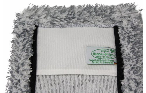 Bamboe Vloer mop 45 cm. "Soft" Grijs