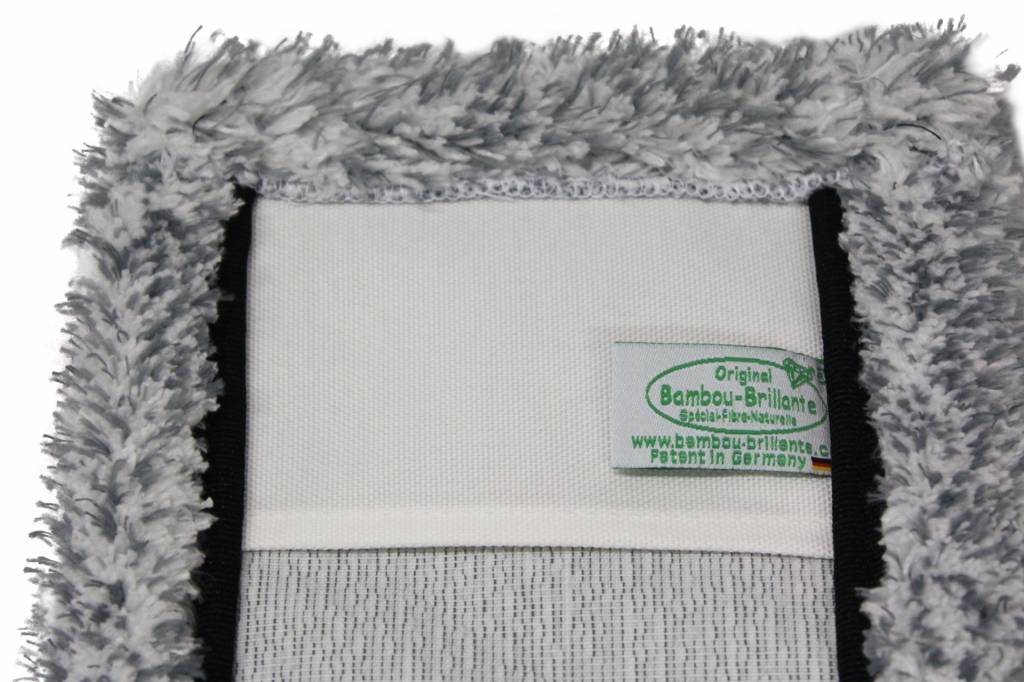 Bamboe Vloer mop 45 cm. "Soft" Grijs