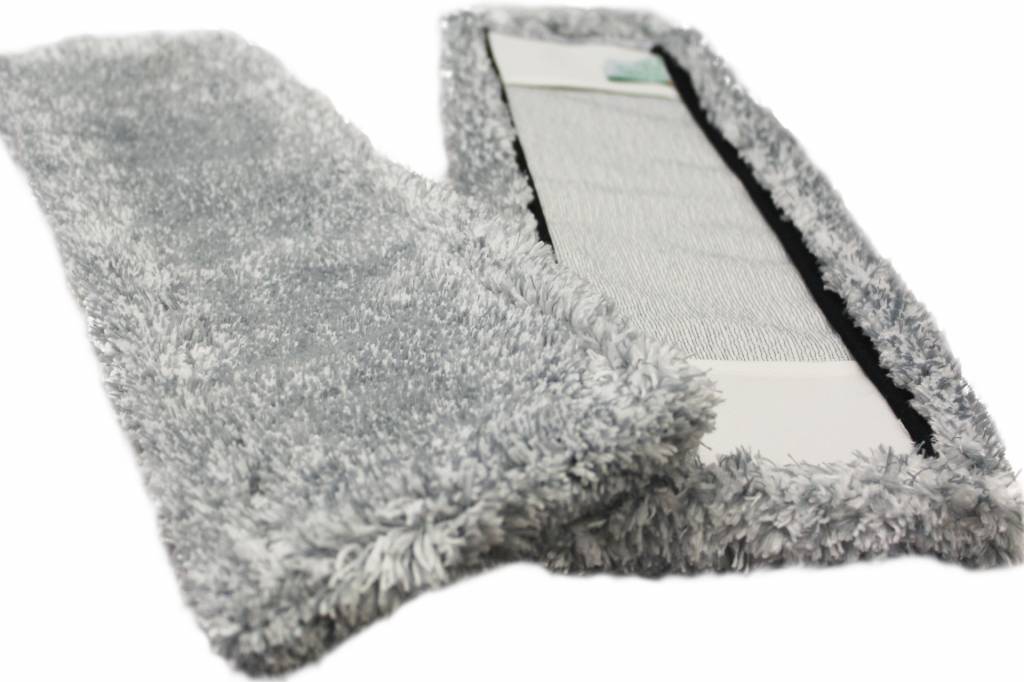 Bamboe Vloer mop 45 cm. "Soft" Grijs