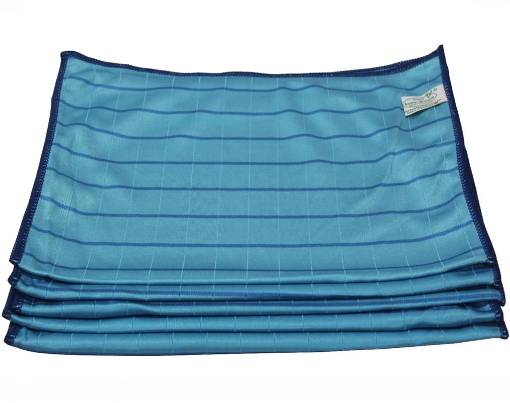 Bamboe Droogdoek 40 x 50 cm. Blauw "Glashelder" Bamboe Droogdoek 40 x 50 cm. Blauw "Glashelder"