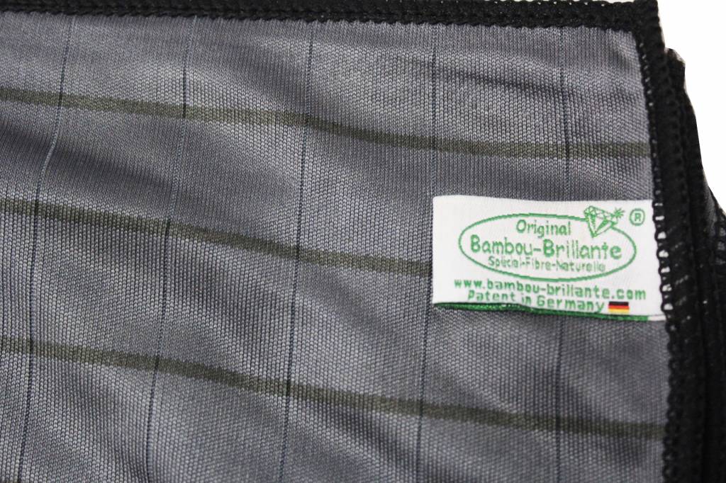 Bamboe Droogdoek 40 x 50 cm. Grijs "Glashelder"