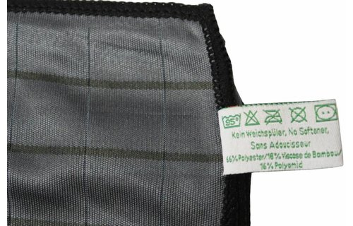 Bamboe Droogdoek 40 x 50 cm. Grijs "Glashelder"