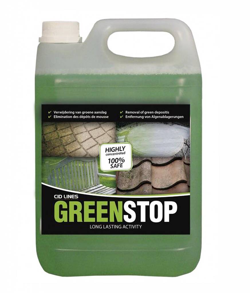 Greenstop 5 liter "groene aanslagreiniger " Greenstop 5 liter "groene aanslagreiniger "