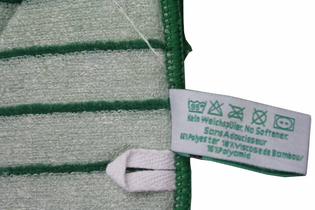 Bamboe Sponsdoek 20 x. 25 cm. " Voor - reinigingsdoek "