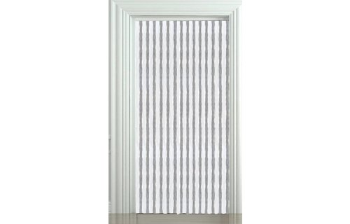 Vliegengordijn kattenstaart 100x220 cm. Wit/Grijs