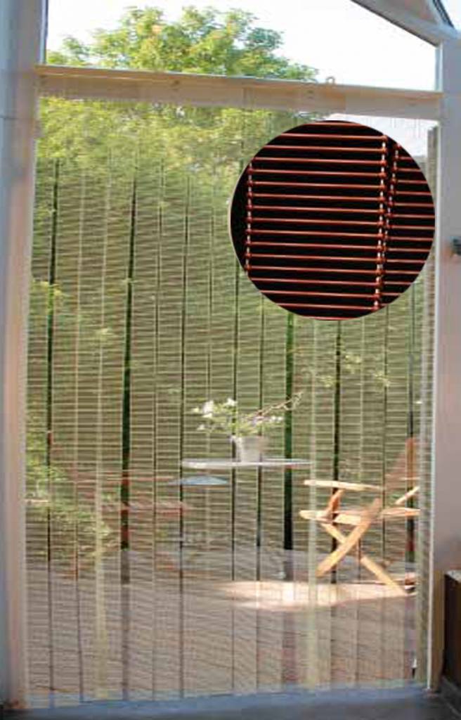 Vliegengordijn 90x220 cm. Scala Bruin