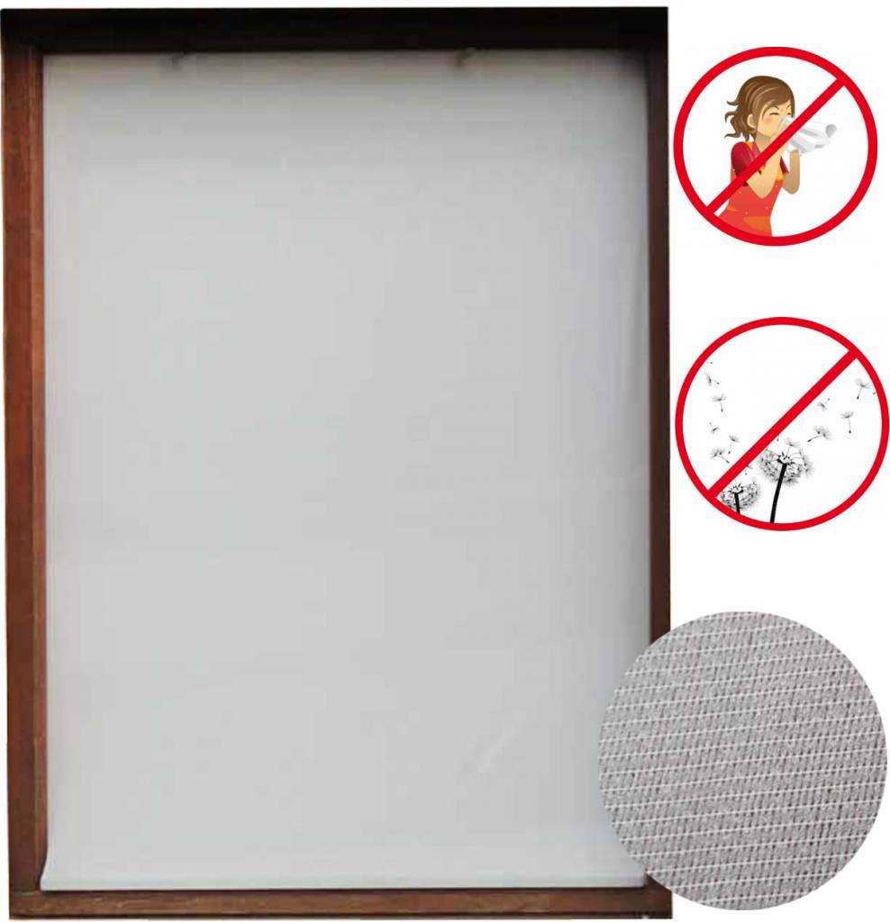 Vliegengaas Anti - Pollen 150x180cm Wit