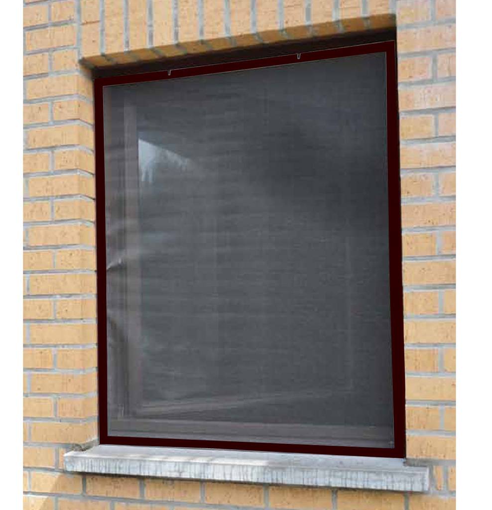 Aluminium Vliegenraam Bruin 100 x 120 cm. Aluminium Vliegenraam Bruin 100 x 120 cm.