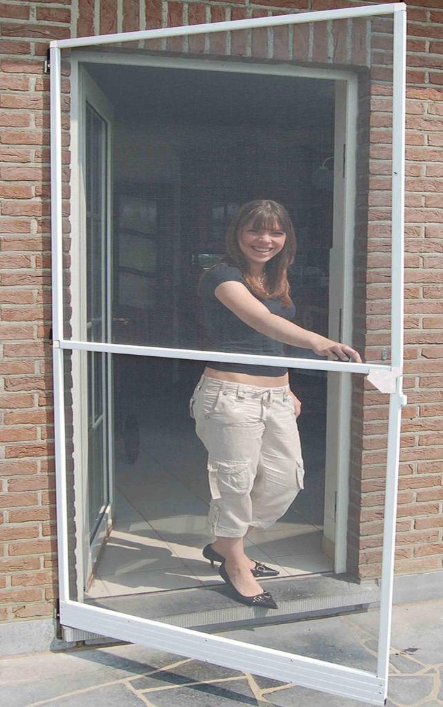 Aluminium Hordeur Wit 100 x 215 cm. Aluminium Hordeur Wit 100 x 215 cm.