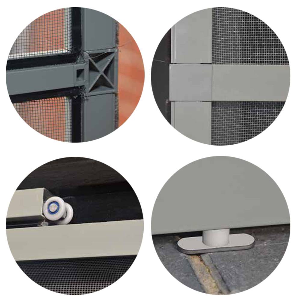 Aluminium Hordeur Veranda Bruin 150 x 220 cm. Aluminium Hordeur Veranda Bruin 150 x 220 cm.