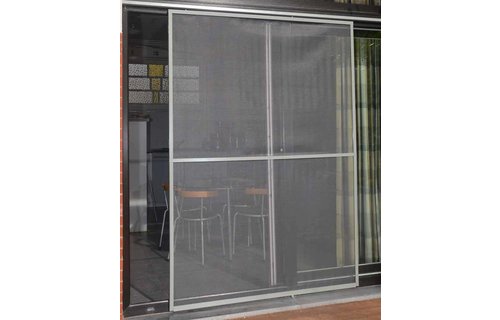 Aluminium Hordeur Veranda Grijs 150 x 220 cm.
