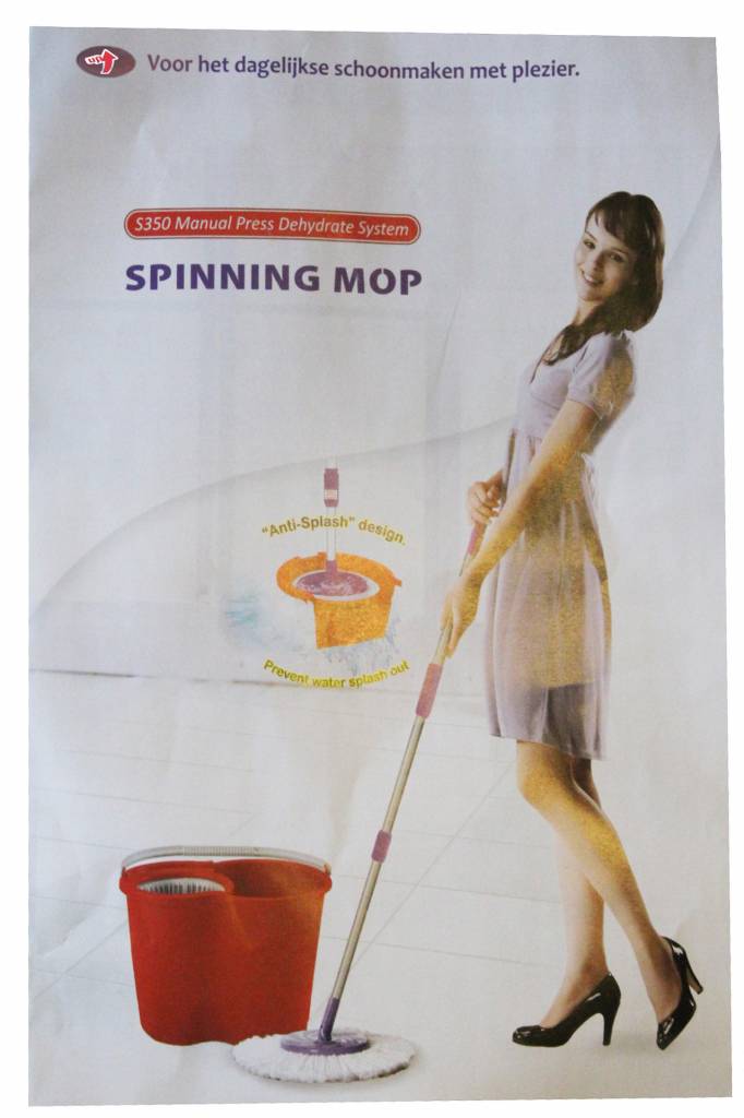 Supa Mop UP & Down met uitneembaar uitwringsysteem Supa Mop UP & Down met uitneembaar uitwringsysteem