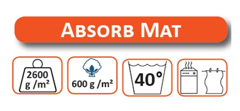 Wasbare droogloopmat Beige 50 x 75 cm. Wasbare droogloopmat Beige 50 x 75 cm.