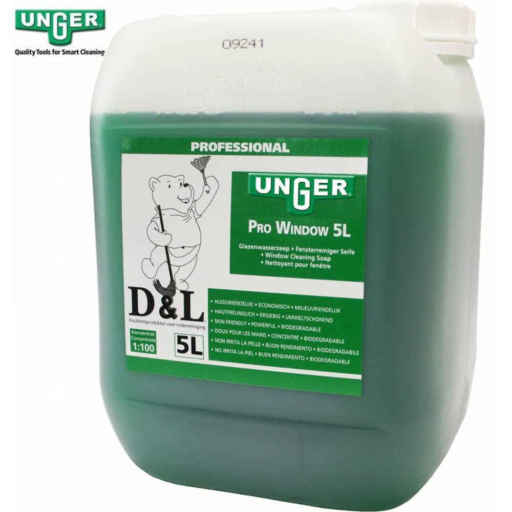 Unger Liquid window cleaning soap 5 Liter Megatip.be