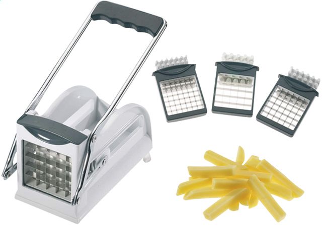 Friet en groentesnijder , incl. 3 snijbladen