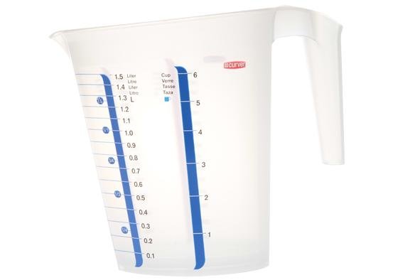 Maatbeker transparant 1,5 Liter