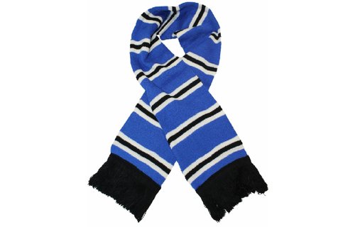 Sjaal gestreept Blauw / wit / Zwart