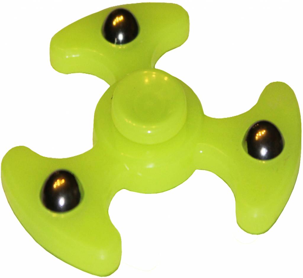 Hand spinner 3 balls Fluo groen