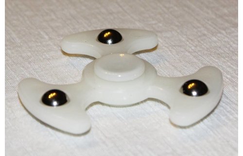 Hand spinner 3 balls Wit