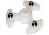 Hand spinner 3 balls Wit