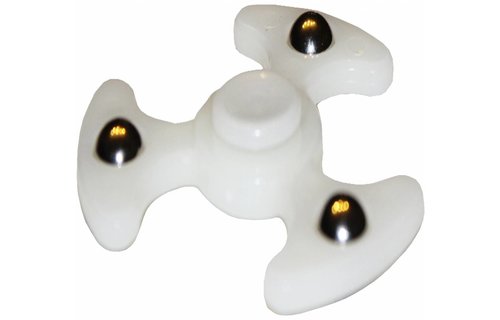 Hand spinner 3 balls Wit