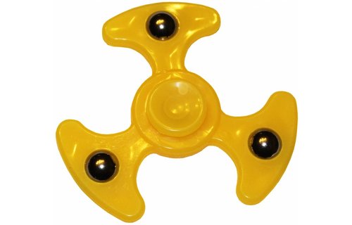 Hand spinner 3 balls Geel