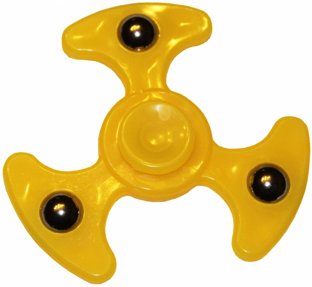 Hand spinner 3 balls Geel