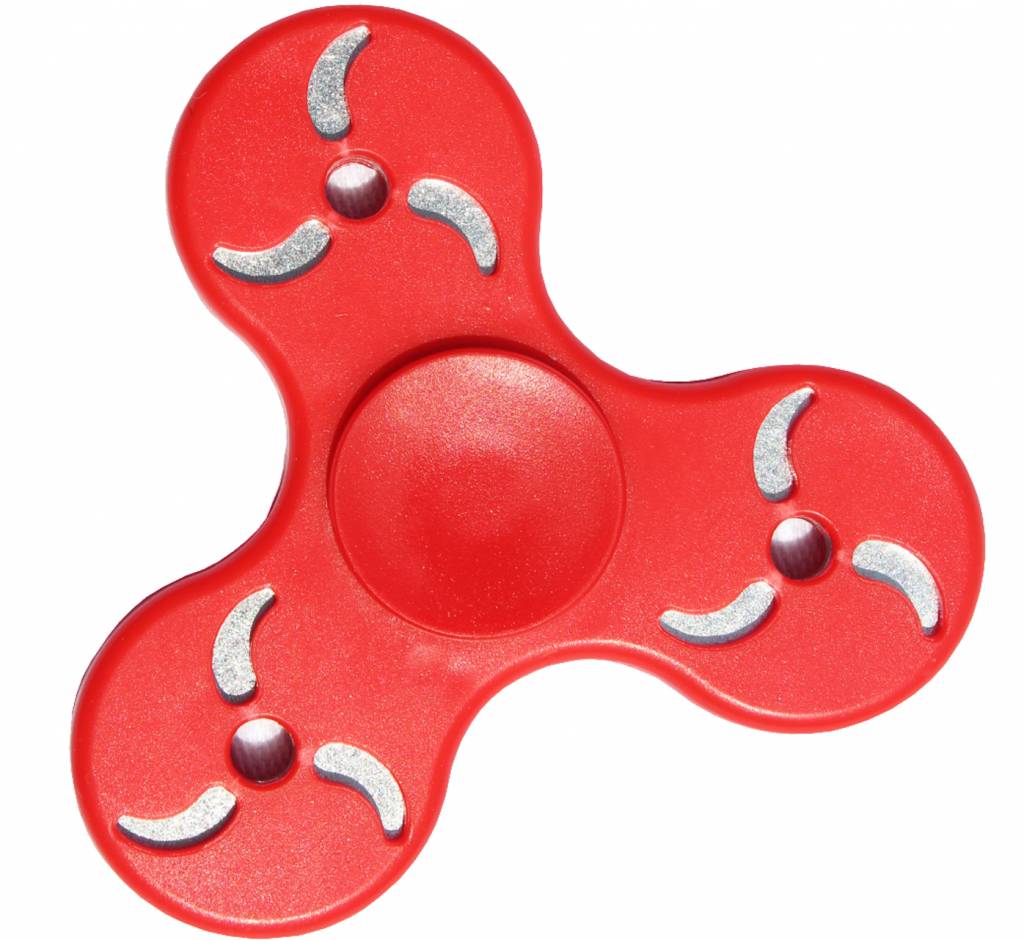 Hand spinner Tri-Blade Rood