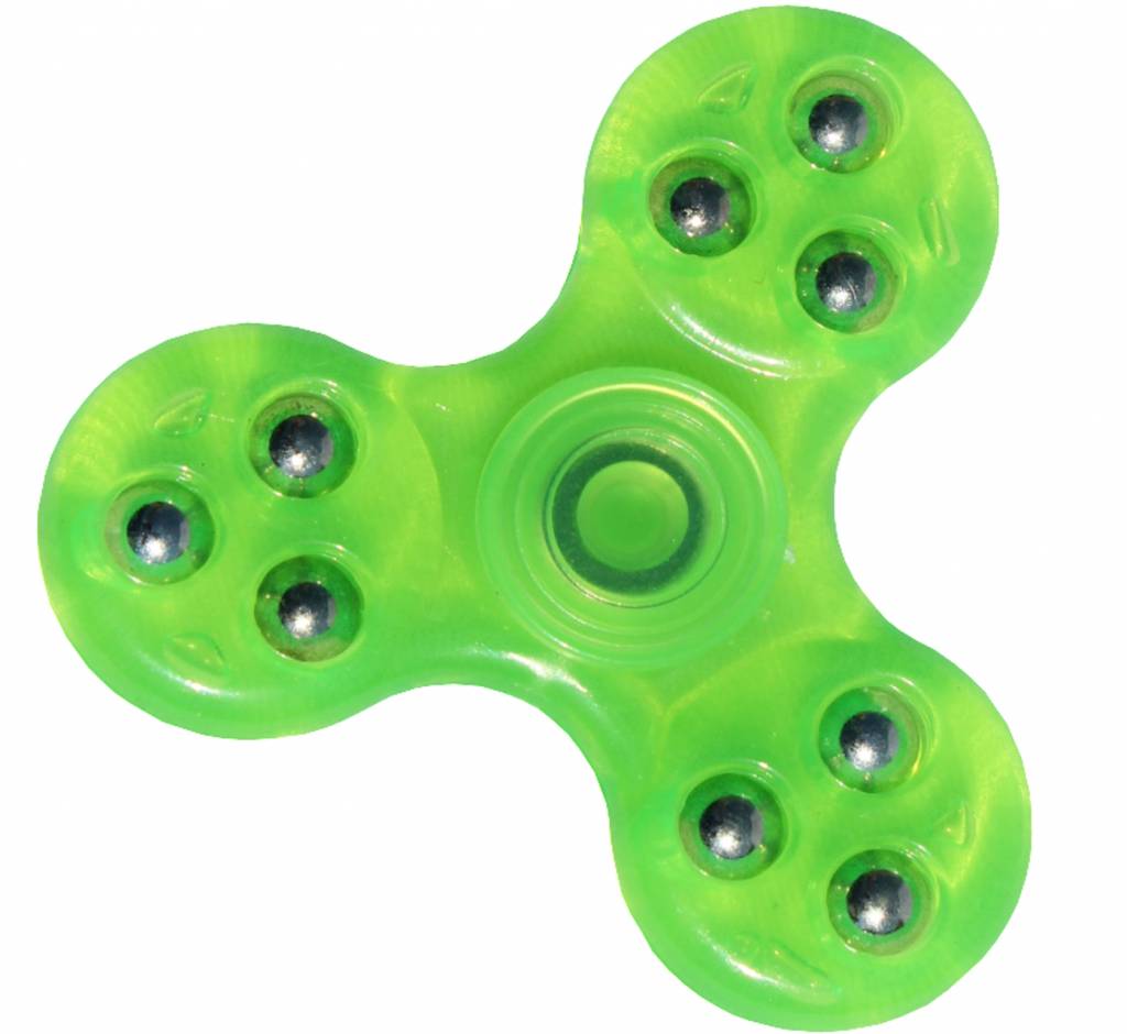 Hand spinner Groen 3 kogels