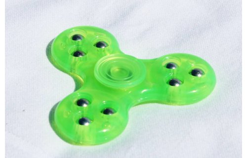 Hand spinner Groen 3 kogels