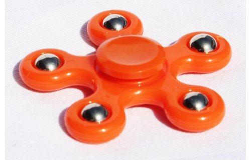 Hand spinner 5 arm kogels Orange