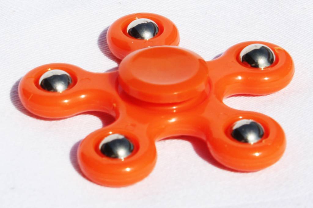 Hand spinner 5 arm kogels Orange