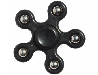 Hand spinner 5 arm kogels Zwart
