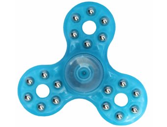 Hand spinner 18 kogeltjes Blauw