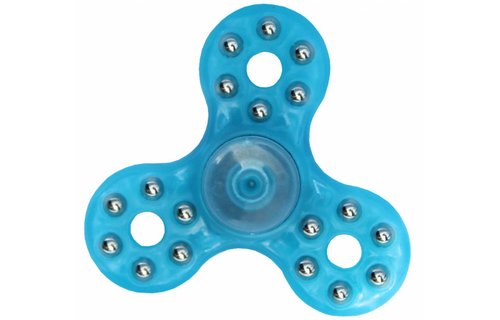 Hand spinner 18 kogeltjes Blauw