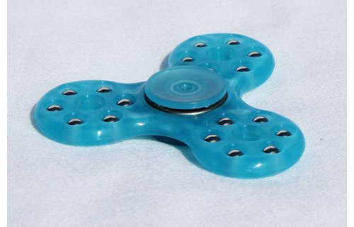 Hand spinner 18 kogeltjes Blauw